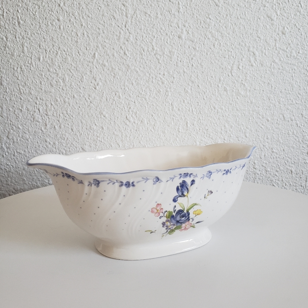 #NikkoTableware Blue Peony Gravy Boat Replacement Japan Dinnerware Floral